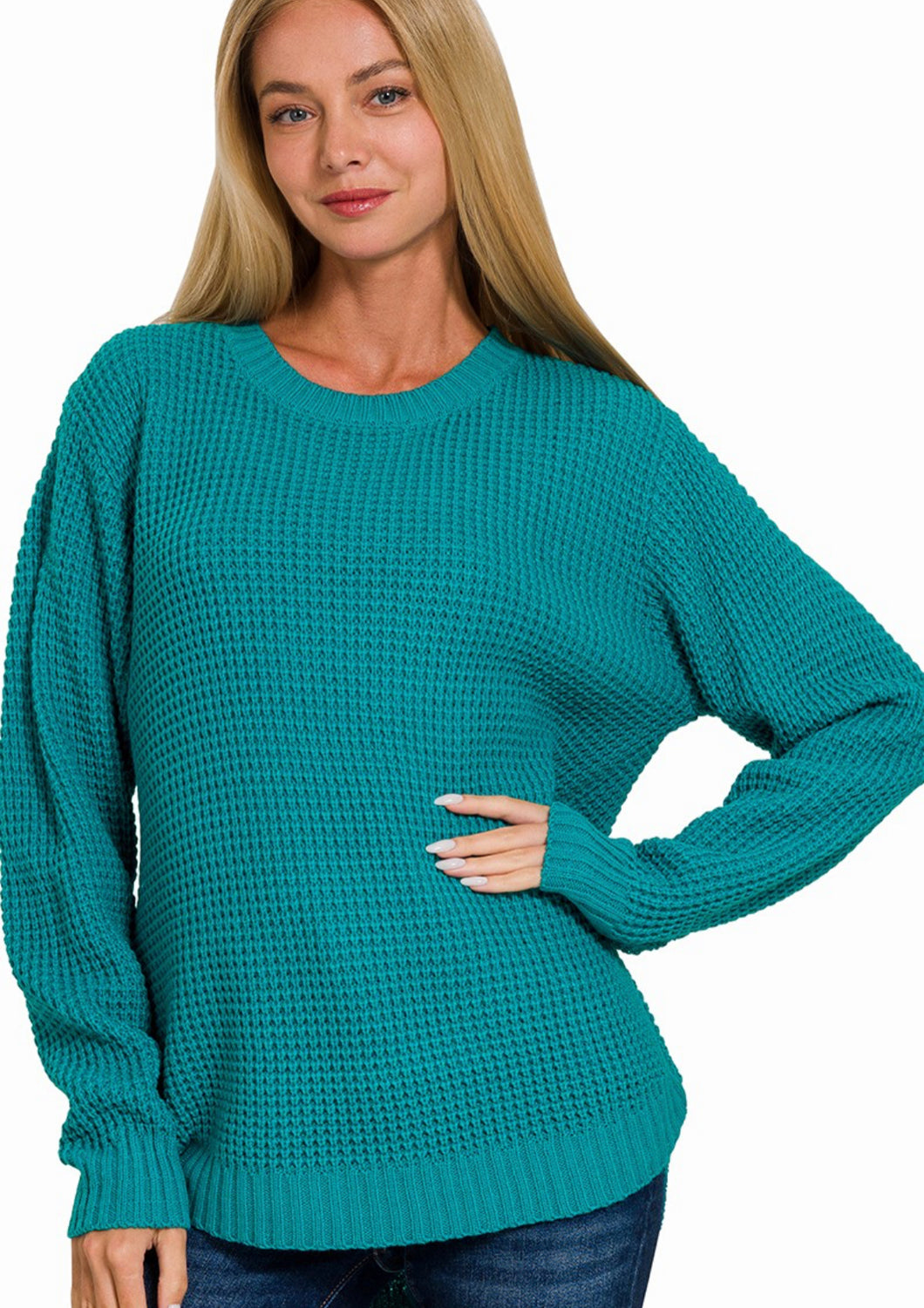 Klarissa Waffle Knit Sweater