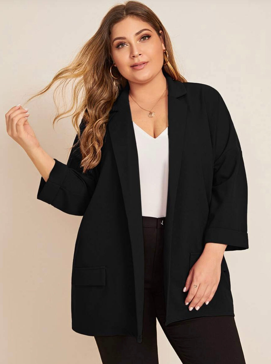 Cuffed Sleeve Blazer