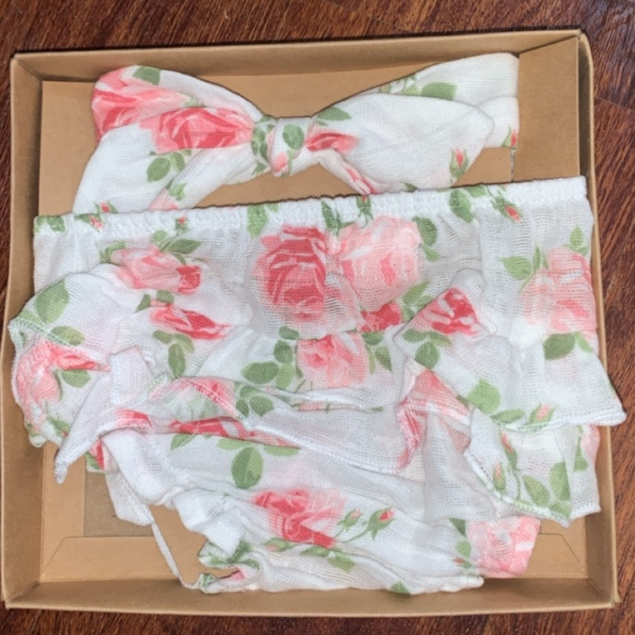 Ruffled Bloomers and Headband Set