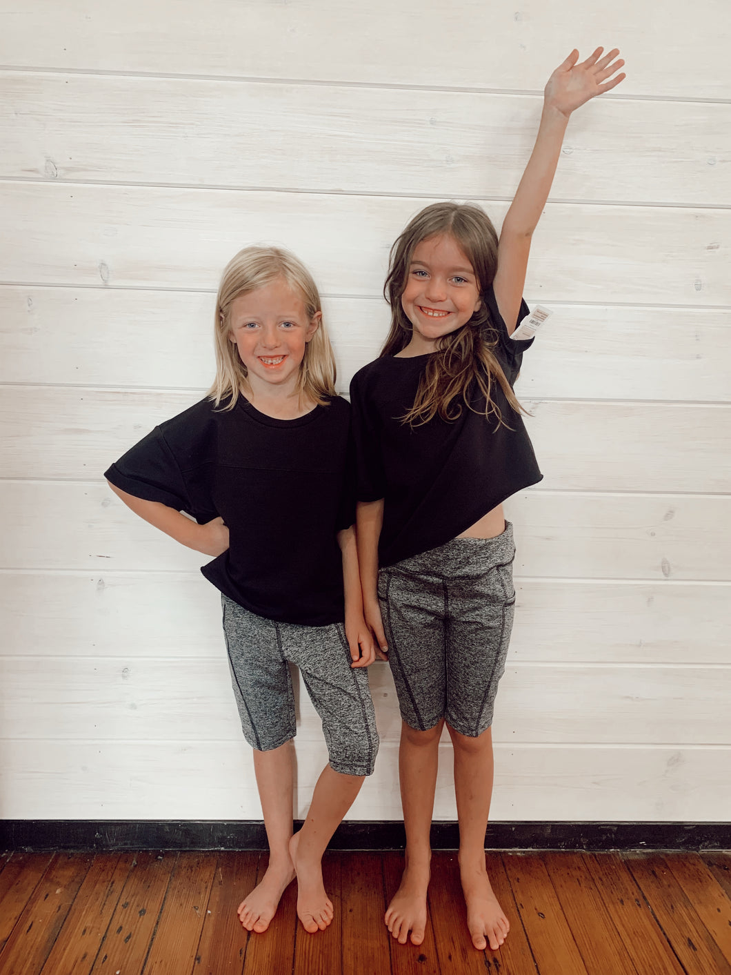 Black and Grey Active Wear Set Girls