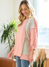 Load image into Gallery viewer, Pink And Leopard Sweater
