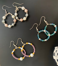 Load image into Gallery viewer, Pearl Hoop Earrings
