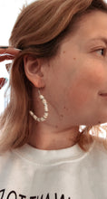 Load image into Gallery viewer, Beaded Half Hoop Earrings
