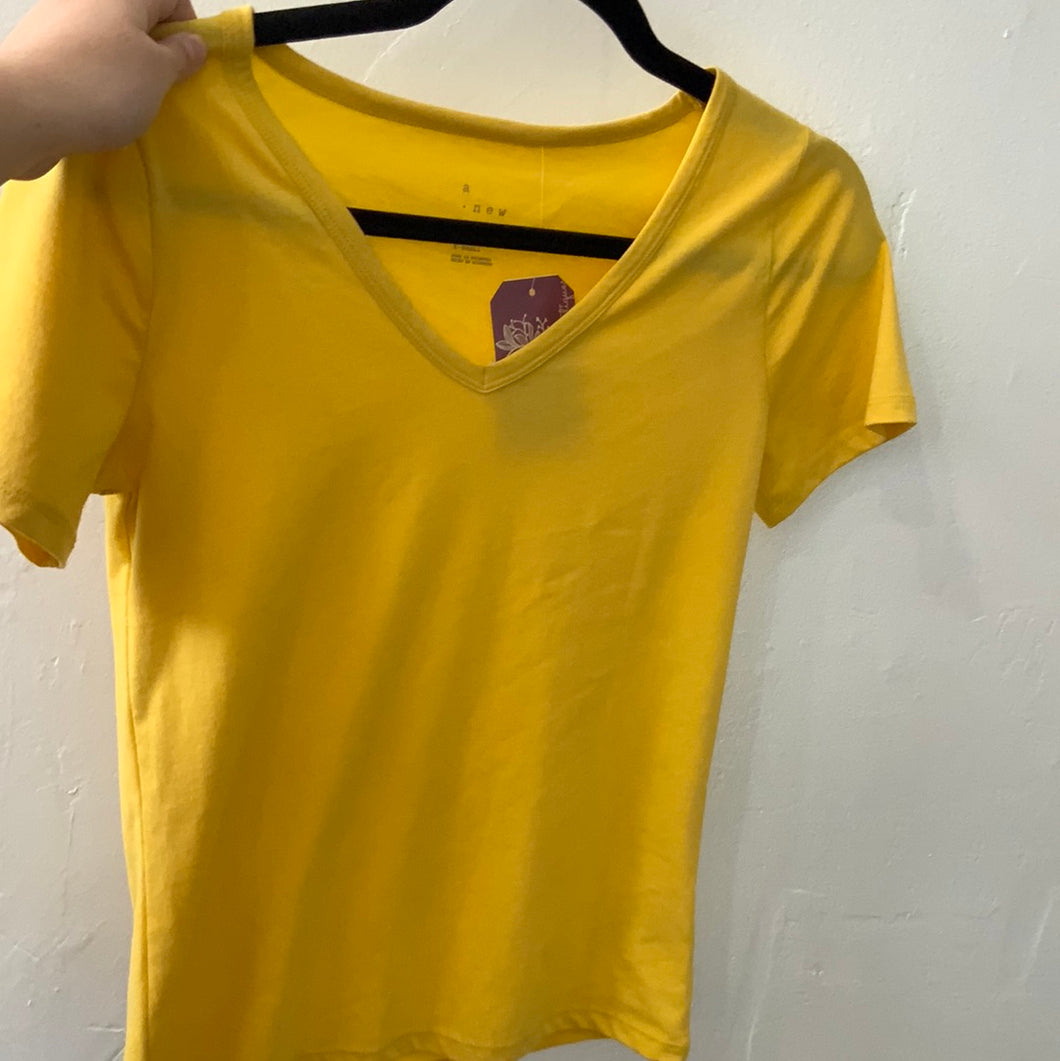 Yellow Vneck T-shirt