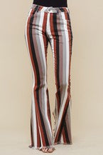 Load image into Gallery viewer, Striped Bell bottoms plus
